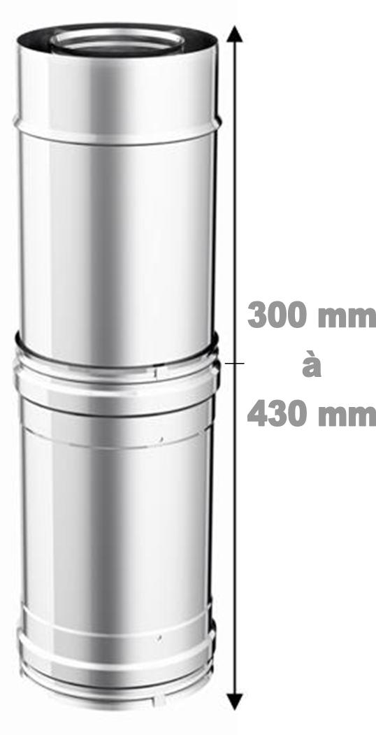 télescopique réglable de 300 à 430 mm télescopique réglable de 300 à 430 mm