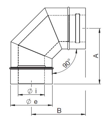 coude à 90°