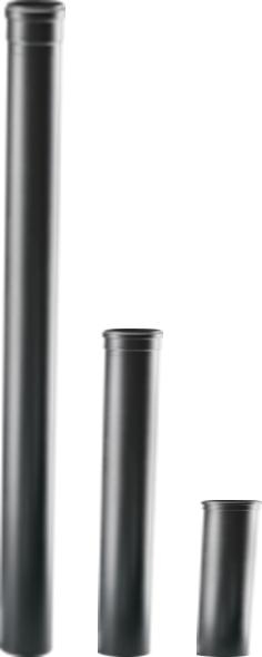 Tuyau D'évacuation Pour Poêle à Pellets LMP, Noir, Diamètre 80mm, Hauteur 100cm, Adaptable